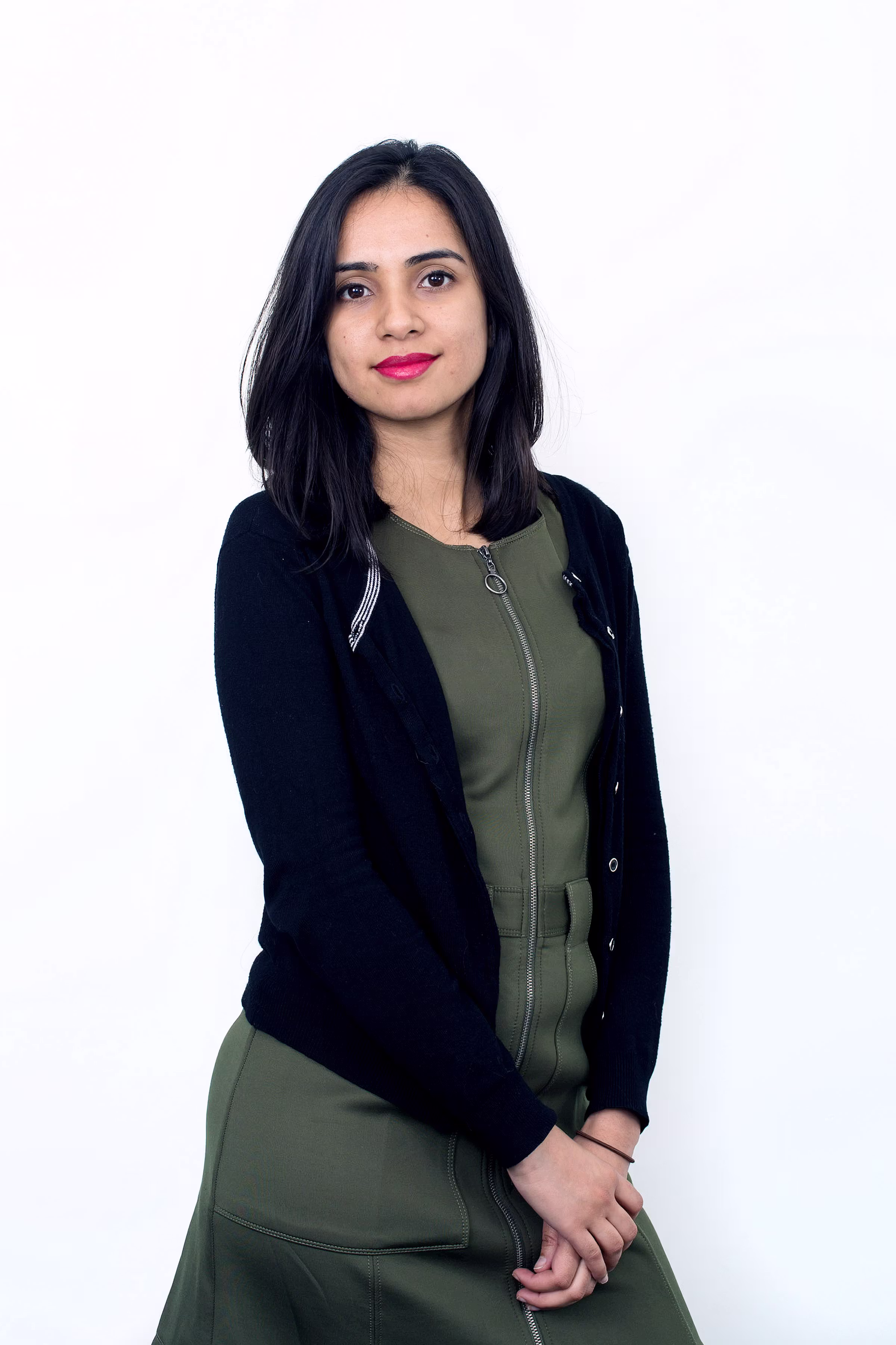 Staff profile portrait on a clean white background for corporate headshot use