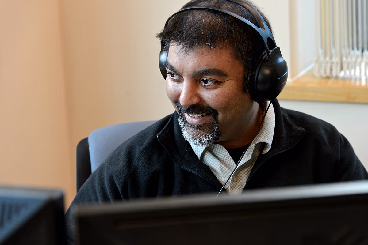 Recruitment visual showing an office support team in a business environment