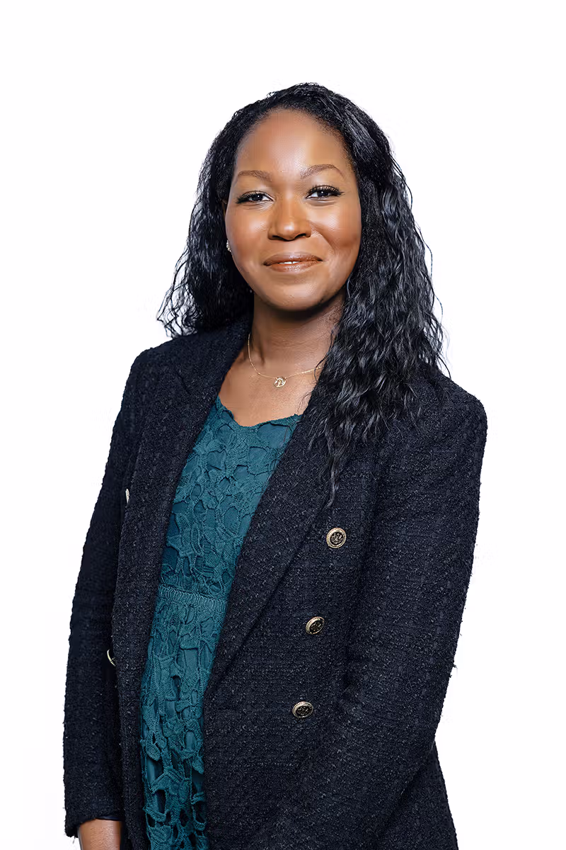 Executive headshot of a woman for business profile and leadership communications use