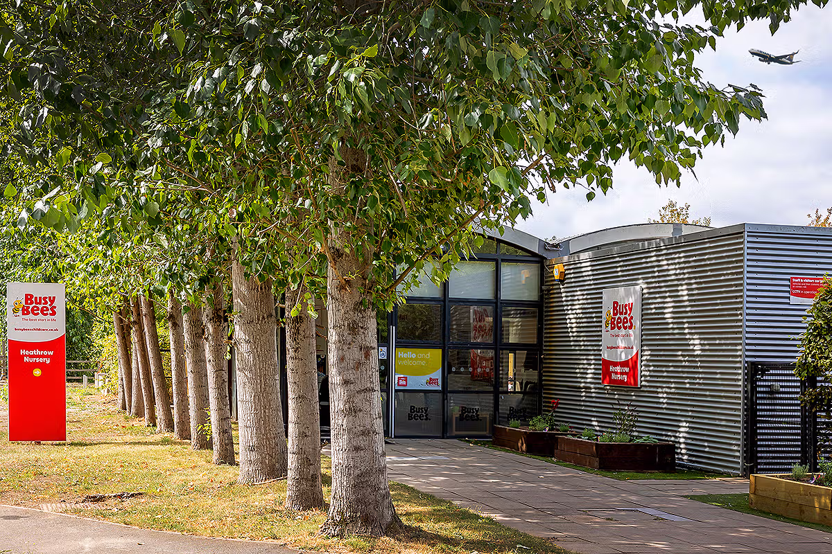 Busy Bees nursery PR photography in the Heathrow corridor