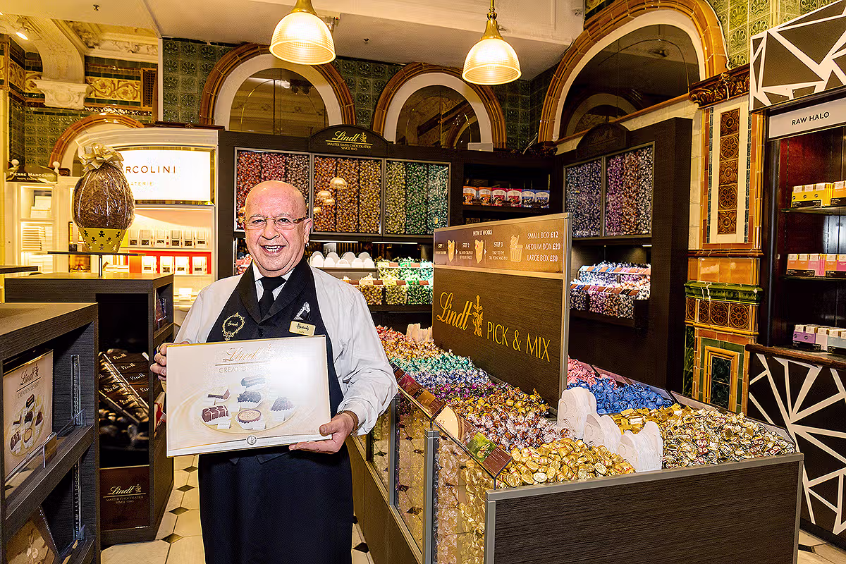 Lindt retail PR campaign photography in London for press social media and communications teams